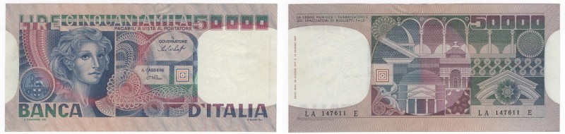 Repubblica Italiana - 50000 lire tipo "Volto di donna" - Decreto 20-06-1977 - N°...