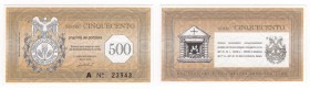 Repubblica Italiana - Biglietti a corso legale - Guardiagrele (CH) - 500 SIMEC - Simbolo Econometrico di Valore Indotto - 2000 - Firme: Giacinto Aurit...