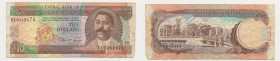 Barbados - Elisabetta II (dal 1952) - Central bank of Barbados, 10 dollari tipo "Charles Duncan O'Neal" - emissione del 1995-1996 - N°serie C16242474 ...