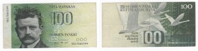 Finlandia - Repubblica di Finlandia (dal 1918) 100 markkaa tipo "Sibelius" - emissione del 1986 - N°serie 5047065399 - P#115a

BB

 Worldwide ship...