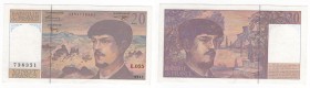 Francia - Quinta Repubblica (dal 1958) - 20 franchi tipo "Debussy" - Banque de France - 1997 - N&deg; serie 738351 E.055 1354738351 - P#151i

qSPL
...