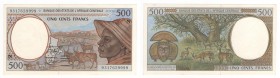 Guinea equatoriale - Repubblica della Guinea Equatoriale (dal 1968) Banque de l'Etats de l'Afrique entrale - 500 franchi - 1993 - N° serie 9317659999 ...
