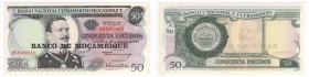 Mozambico - Repubblica del Mozambico (dal 1975) 50 escudos - Banco Nacional Ultramarino - emissione del 27-10-1970 - N°serie B0896910 - P#116

FDS
...