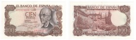 Spagna -&nbsp;100 pesetas tipo "de Falla" - Banco de Espana - Emissione del 17 novembre 1970 - N&deg; serie 4P7174619 - P#152a 

SPL

 Worldwide s...