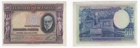 Spagna -&nbsp;50 pesetas - Banco de Espana - emissione del 22-07-1935 - N&deg;serie 6722271 - P#088

SPL

 Worldwide shipping