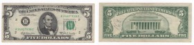 Stati Uniti d'America - Stati Uniti d'America (dal 1980) Federal Reserve Note - 5 dollari tipo "Lincoln" - 1969 - N° serie B24627838C - scritte

BB...