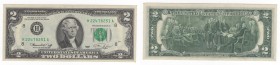 Stati Uniti d'America - Stati Uniti d'America (dal 1980) Federal Reserve Note - 2 dollari tipo "Jefferson" - 1976 - N° serie H22478251A

SPL

 Wor...