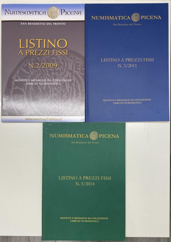 Cataloghi - Set di 3 cataloghi di aste numismatiche di Numismatica Picena - n° 2...