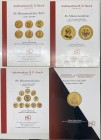Cataloghi - Set di 4 cataloghi di aste numismatiche di Rauch - n° 80 - 86 - 89 - tutte svolte tra il 2007 e il 2011 - insieme con il catalogo dell'Ast...