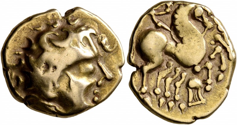 NORTHWEST GAUL. Carnutes. 2nd to early 1st century BC. Stater (Electrum, 19 mm, ...