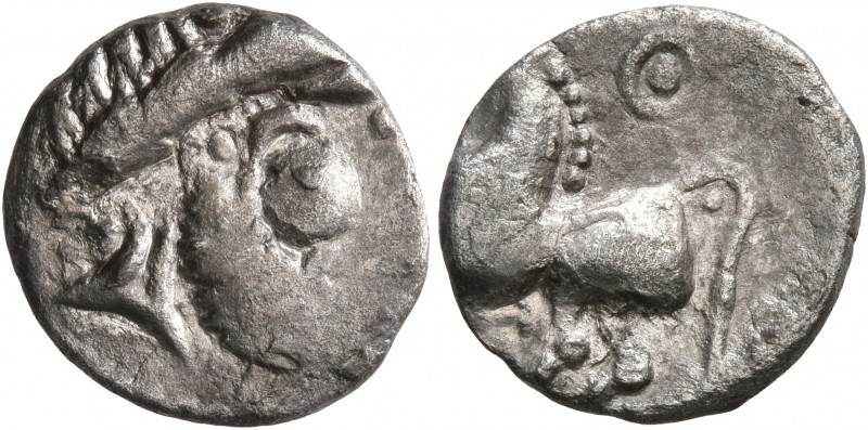 MIDDLE DANUBE. Uncertain tribe. 2nd-1st centuries BC. Drachm (Silver, 15 mm, 1.4...