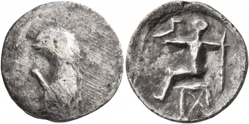 MIDDLE DANUBE. Uncertain tribe. 2nd-1st centuries BC. Drachm (Silver, 17 mm, 3.0...