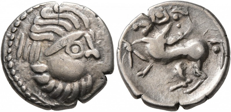 MIDDLE DANUBE. Uncertain tribe. 2nd-1st centuries BC. Drachm (Silver, 15 mm, 2.8...