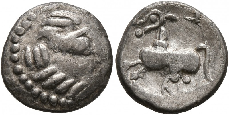 MIDDLE DANUBE. Uncertain tribe. 2nd-1st centuries BC. Drachm (Silver, 14 mm, 2.0...