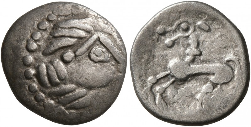 MIDDLE DANUBE. Uncertain tribe. 2nd-1st centuries BC. Drachm (Silver, 15 mm, 2.0...
