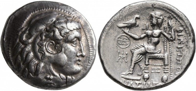 LOWER DANUBE. Uncertain tribe. Circa 2nd century BC. Tetradrachm (Silver, 27 mm,...