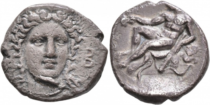 BRUTTIUM. Kroton. Circa 400-325 BC. Didrachm or Nomos (Silver, 21 mm, 7.44 g, 10...