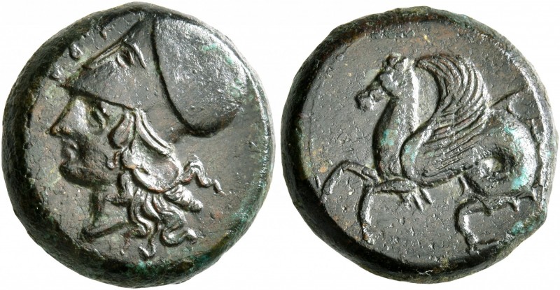 SICILY. Syracuse. Dionysios I, 405-367 BC. Litra (Bronze, 17 mm, 6.00 g, 9 h). Σ...