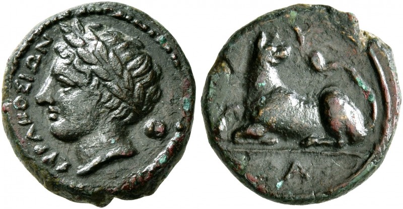 SICILY. Syracuse. Agathokles, 317-289 BC. AE (Bronze, 12 mm, 1.83 g, 5 h), circa...
