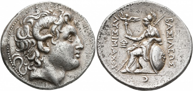 KINGS OF THRACE. Lysimachos, 305-281 BC. Tetradrachm (Silver, 32 mm, 16.79 g, 12...