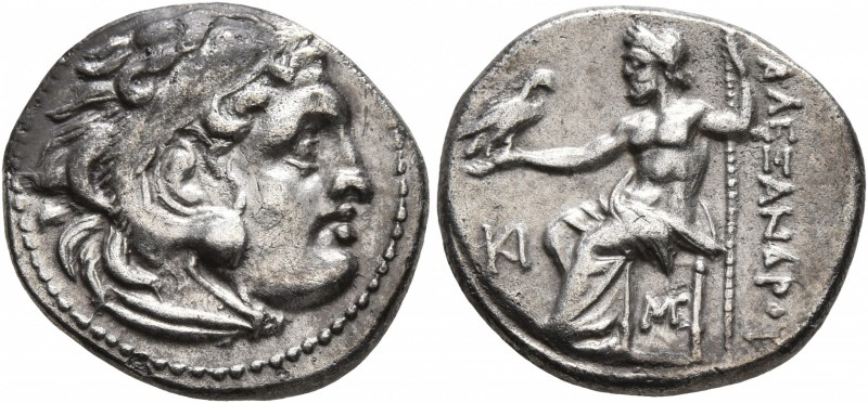 KINGS OF MACEDON. Alexander III ‘the Great’, 336-323 BC. Drachm (Silver, 17 mm, ...