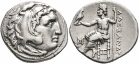 KINGS OF MACEDON. Alexander III ‘the Great’, 336-323 BC. Drachm (Silver, 18 mm, 4.21 g, 11 h), Abydos, struck under Antigonos I Monophthalmos, circa 3...