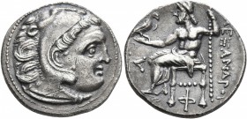 KINGS OF MACEDON. Alexander III ‘the Great’, 336-323 BC. Drachm (Silver, 18 mm, 4.05 g, 11 h), Kolophon, struck under Antigonos Monophthalmos, circa 3...