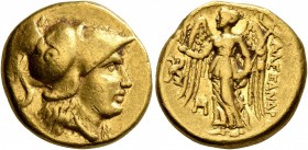 KINGS OF MACEDON. Alexander III ‘the Great’, 336-323 BC. Stater (Gold, 17 mm, 8.59 g, 12 h), Teos, struck under Antigonos I Monophthalmos, circa 310-3...