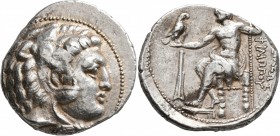 KINGS OF MACEDON. Philip III Arrhidaios, 323-317 BC. Tetradrachm (Silver, 27 mm, 17.23 g, 2 h), Salamis, struck under Nikokreon. Head of Herakles to r...
