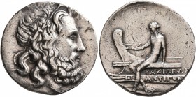 KINGS OF MACEDON. Antigonos II Gonatas (?), 277/6-239 BC. Tetradrachm (Silver, 30 mm, 17.00 g, 10 h), Amphipolis (?), circa 246/5-221. Head of Poseido...