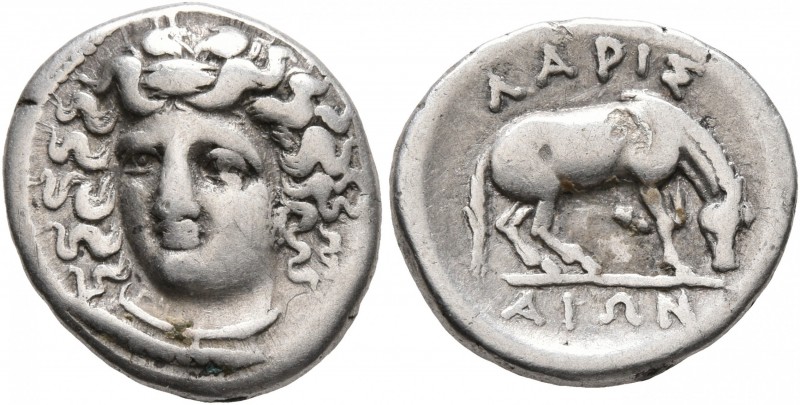 THESSALY. Larissa. Circa 356-342 BC. Hemidrachm (Silver, 16 mm, 2.89 g, 4 h). He...