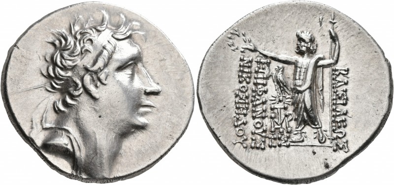 KINGS OF BITHYNIA. Nikomedes IV Philopator, 94-74 BC. Tetradrachm (Silver, 33 mm...