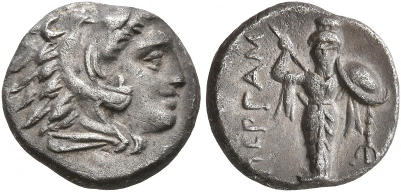 MYSIA. Pergamon. Circa 310-282 BC. Diobol (Silver, 11 mm, 1.28 g, 11 h). Head of...