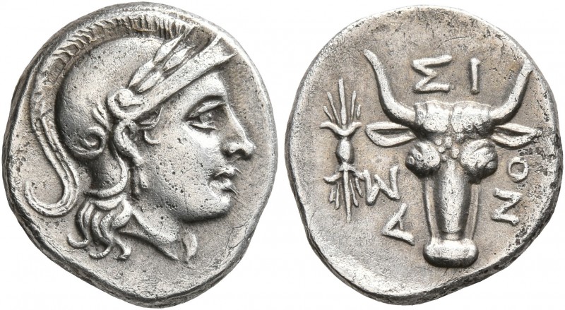 TROAS. Assos. 4th-mid 3rd century BC. Tetrobol (Silver, 15 mm, 2.53 g, 12 h). He...