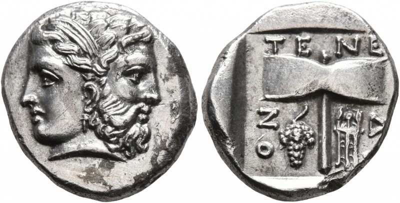 ISLANDS OFF TROAS, Tenedos. Late 5th-early 4th century BC. Drachm (Silver, 16 mm...