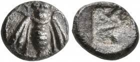 IONIA. Ephesos. Circa 550-500 BC. Hemiobol (Silver, 7 mm, 0.49 g). Bee. Rev. Incuse square. Karwiese Series V. Well struck and nicely toned. Good very...