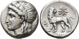 IONIA. Miletos. Circa 340-325 BC. Drachm (Silver, 14 mm, 3.52 g, 12 h), Antipatros, magistrate. Laureate head of Apollo to left. Rev. [ΑΝ]ΤΙΠΑ[ΤΡΟΣ] L...