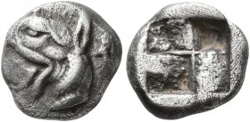 IONIA. Phokaia. Circa 521-478 BC. Diobol (Silver, 9 mm, 1.25 g). Head of a griffin to left. Rev. Rough incuse square. SNG Keckman 300. SNG von Aulock ...