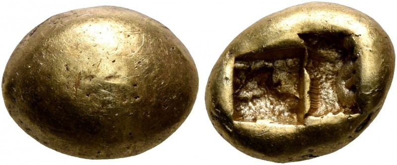 IONIA. Uncertain. Circa 650-600 BC. Hekte (Gold, 10 mm, 2.33 g), Lydo-Milesian s...