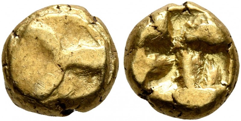 IONIA. Uncertain. Circa 600-550 BC. Hemihekte – 1/12 Stater (Electrum, 8 mm, 1.3...