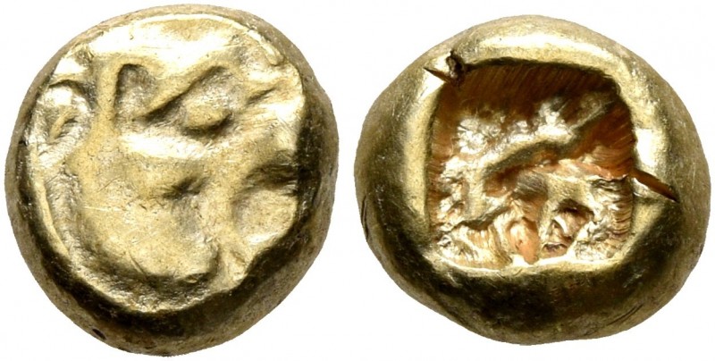 KINGS OF LYDIA. Alyattes to Kroisos, circa 610-546 BC. Hemihekte – 1/12 Stater (...