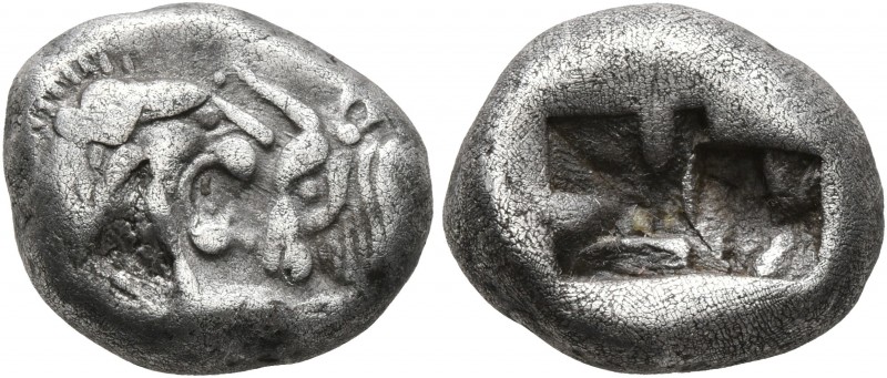 KINGS OF LYDIA. Kroisos, circa 560-546 BC. Siglos (Silver, 14 mm, 5.28 g), Sarde...