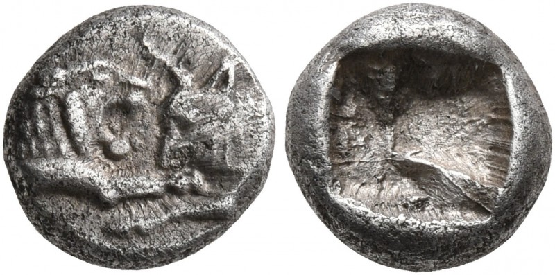 KINGS OF LYDIA. Kroisos, circa 560-546 BC. 1/12 Stater (Silver, 8 mm, 0.88 g), S...