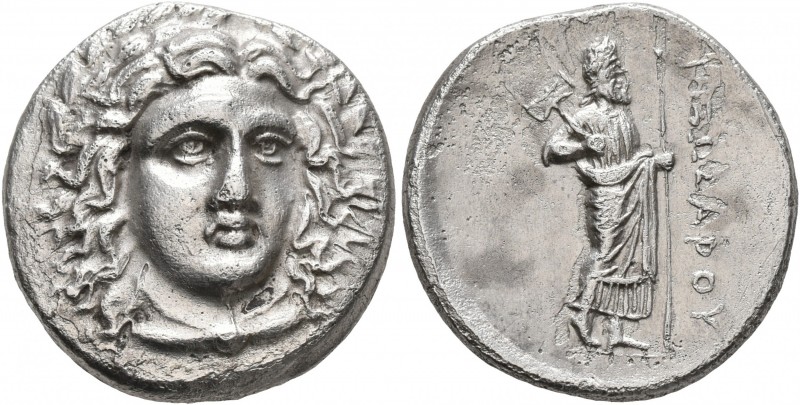 SATRAPS OF CARIA. Pixodaros, circa 341/0-336/5 BC. Didrachm (Silver, 20 mm, 6.80...