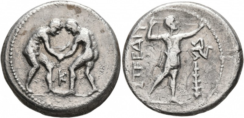 PAMPHYLIA. Aspendos. Circa 330/25-300/250 BC. Stater (Silver, 23 mm, 9.83 g, 12 ...