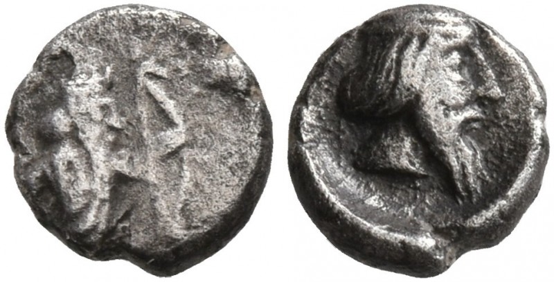 CILICIA. Uncertain. 4th century BC. Tetartemorion (Silver, 5 mm, 0.23 g, 12 h). ...