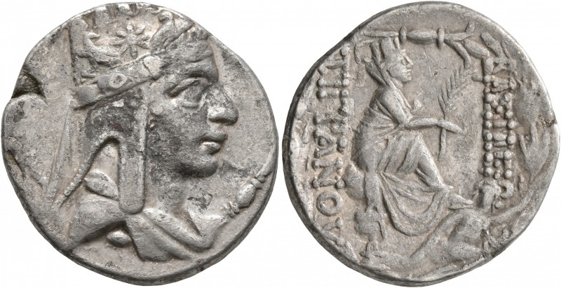 KINGS OF ARMENIA. Tigranes II ‘the Great’, 95-56 BC. Tetradrachm (Silver, 26 mm,...