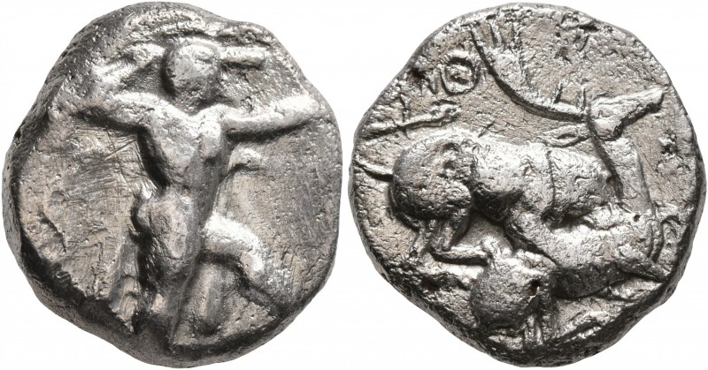 CYPRUS. Kition. Baalmelek II, circa 425-400 BC. Stater (Silver, 21 mm, 10.69 g, ...