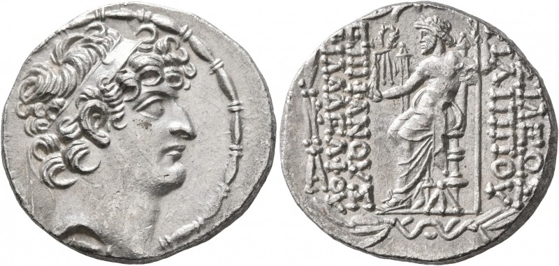 SELEUKID KINGS OF SYRIA. Philip I Philadelphos, circa 95/4-76/5 BC. Tetradrachm ...