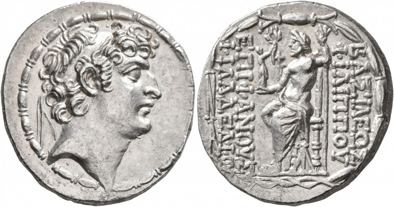 SELEUKID KINGS OF SYRIA. Philip I Philadelphos, circa 95/4-76/5 BC. Tetradrachm ...